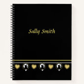 Liebe Cat Notebook von Poet Adiela Akoo - anpassen Notizblock (Vorderseite)