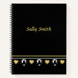 Liebe Cat Notebook von Poet Adiela Akoo - anpassen Notizblock