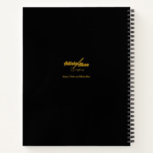 Liebe Cat Notebook von Poet Adiela Akoo - anpassen Notizblock (Rückseite)