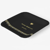 Liebe Cat Paper Plate entworfen von Dichterin Adie Pappteller (Gewinkelt)