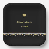 Liebe Cat Paper Plate entworfen von Dichterin Adie Pappteller (Vorderseite)