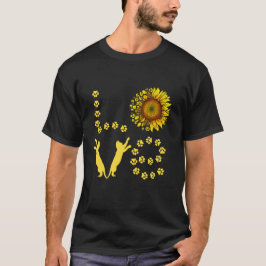 LIEBE CAT PAW & SUNFLOWERS T-Shirt