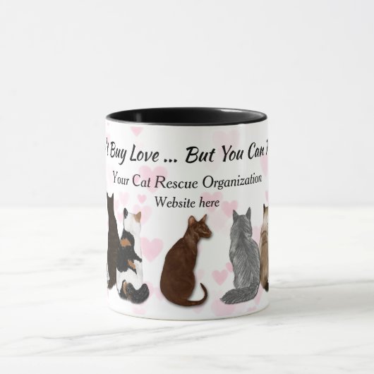 Liebe Cat Rescue Tasse (Zentrum)