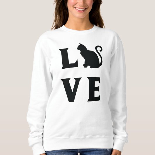 Liebe Cat Sweatshirt (Vorderseite)