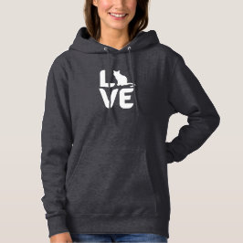 LIEBE Cat Sweatshirt - Niedliche Frauenkatze Lover