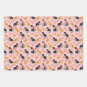 Liebe Cat Wrapping Paper Set Geschenkpapier Set (Vorderseite 2)