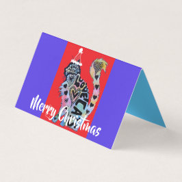 Liebe Cats Cat Merry Red Lila Weihnachtskarte Set