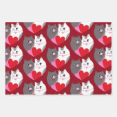 Liebe Cats Collection Geschenkpapier Set (Vorderseite 3)