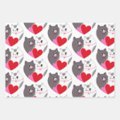 Liebe Cats Collection Geschenkpapier Set (Vorderseite 2)