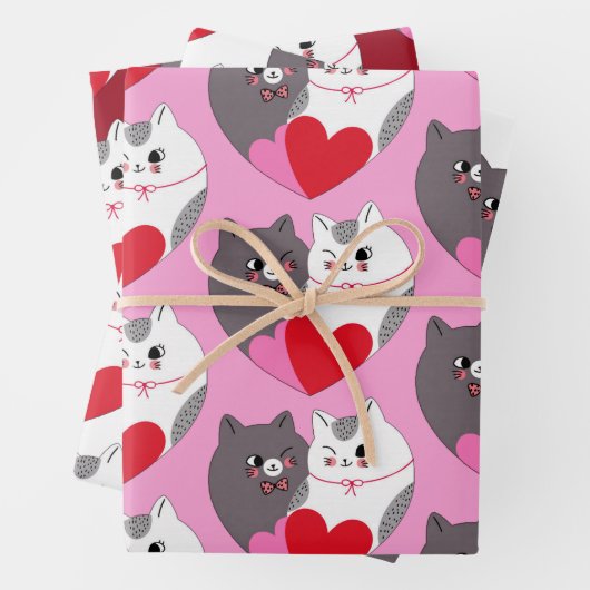 Liebe Cats Collection Geschenkpapier Set (Beispiel)