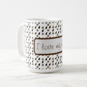 Liebe Cats Kaffee Tasse (Vorderseite Links)