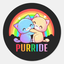 Liebe Cats Rainbow Black