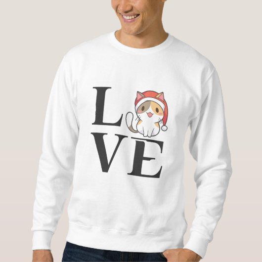 Liebe Cats - Santa Kitten Sweatshirt (Vorderseite)