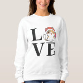 Liebe Cats - Santa Kitten Sweatshirt (Vorderseite)