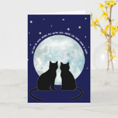 Liebe Cats Valentine Jubiläumsgrüßkarte Karte (Gelbe Blume)