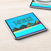 Liebe Caymans Getränkeuntersetzer (Linke Seite)