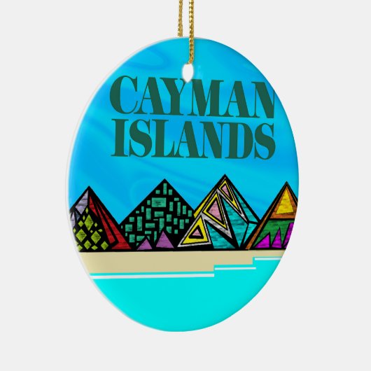 Liebe Caymans Keramik Ornament (Rechts)