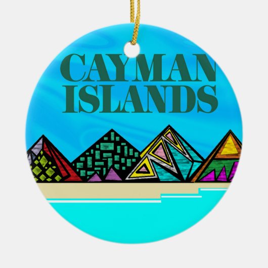 Liebe Caymans Keramik Ornament (Vorne)