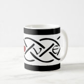 Liebe Celtic Knot Kaffeetasse (VorderseiteRechts)