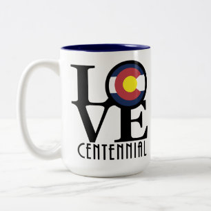LIEBE Centennial Colorado 15oz Zweifarbige Tasse