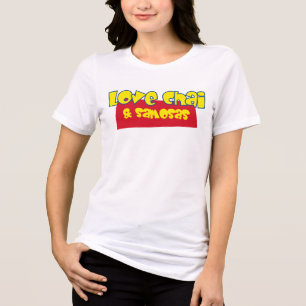 Liebe Chai Funny Shirt - Indian Samosa Tee Lover T
