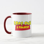 Liebe Chai & Samosas Funny Chai Indischer Tee Kaff Tasse (Links)