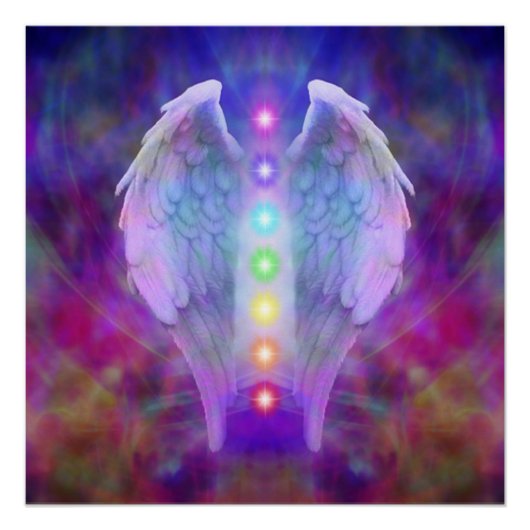 Liebe, Chakra, Engel, Gott, Heiler, Heilung, Yoga, Poster (Vorderseite)