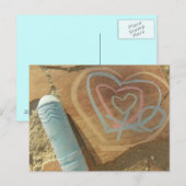 Liebe Chalk-Message-Karte Postkarte (Vorne/Hinten)