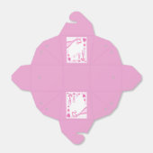 Liebe Champagne&Hearts Light Pink Takeout Gefallen Geschenkschachtel (Ungefaltet)