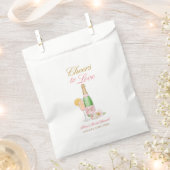 Liebe Champagner florales Brautparty Geschenktütchen (Ausgeschnitten)