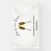 Liebe Champagnerbrille Banner (Vertikal)