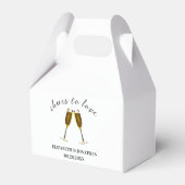 Liebe Champagnerbrille Geschenkschachtel (Vorderseite)