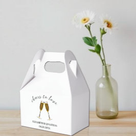 Liebe Champagnerbrille Geschenkschachtel