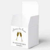 Liebe Champagnerbrille Geschenkschachtel (Geöffnet)