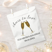Liebe Champagnerbrille Geschenktütchen (Ausgeschnitten)