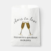 Liebe Champagnerbrille Geschenktütchen (Vorderseite)