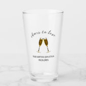 Liebe Champagnerbrille Glas (Vorderseite)