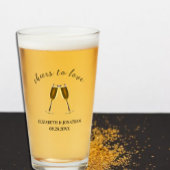 Liebe Champagnerbrille Glas