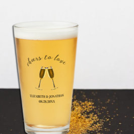 Liebe Champagnerbrille Glas