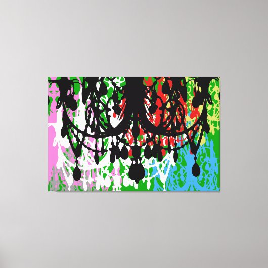 Liebe Chandelier XLARGE 60X40 (weitere Optionen) - Leinwanddruck (Vorderseite)