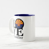 LIEBE Chandler Arizona Zweifarbige Tasse (Vorderseite Links)