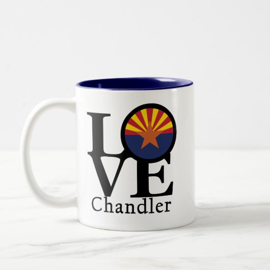 LIEBE Chandler Arizona Zweifarbige Tasse (Links)