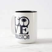LIEBE Charleston 15oz Zweifarbige Tasse (Vorderseite Links)