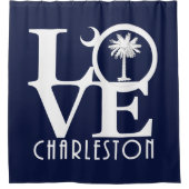 LIEBE Charleston Duschvorhang (Vorderseite)