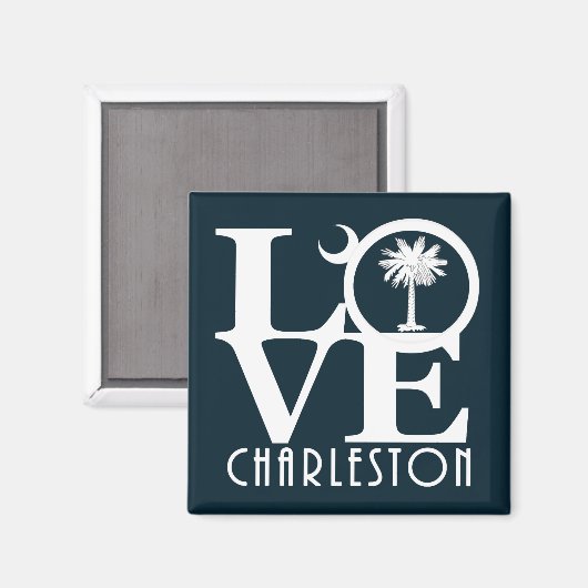 LIEBE Charleston SC Magnet (Vorderseite/Rückseite)