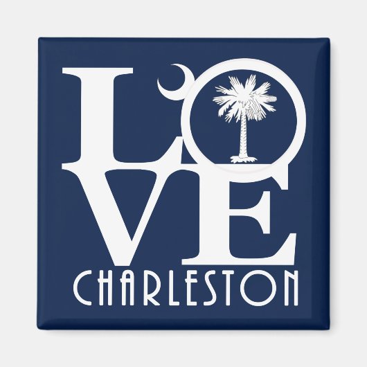 LIEBE Charleston South Carolina Magnet (Vorne)
