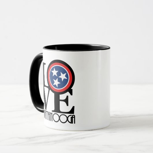 LIEBE Chattanooga Tennessee 15oz Tasse (Vorderseite Links)