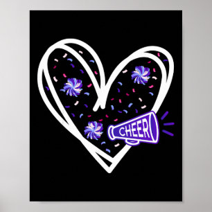 Liebe Cheer Mädchen Cheerleading Cheerleader Cheer Poster