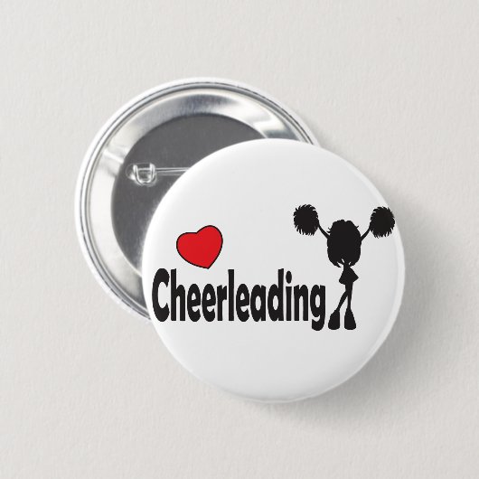 Liebe Cheerleader Button (Vorne & Hinten)