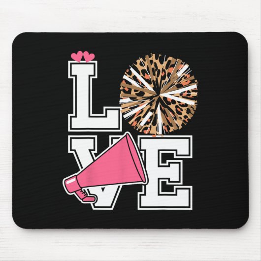 Liebe Cheerleading Cheerleaderin Mousepad (Vorne)
